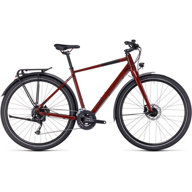 Bicicleta de senderismo CUBE TRAVEL DIAMANT Rojo 2023 0